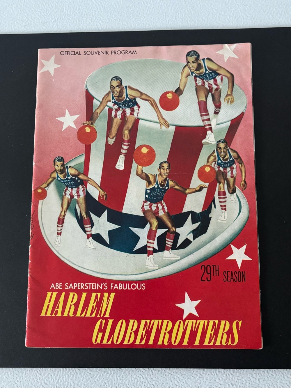 Harlem Globetrotters Official Souvenir Program - Vintage 1955